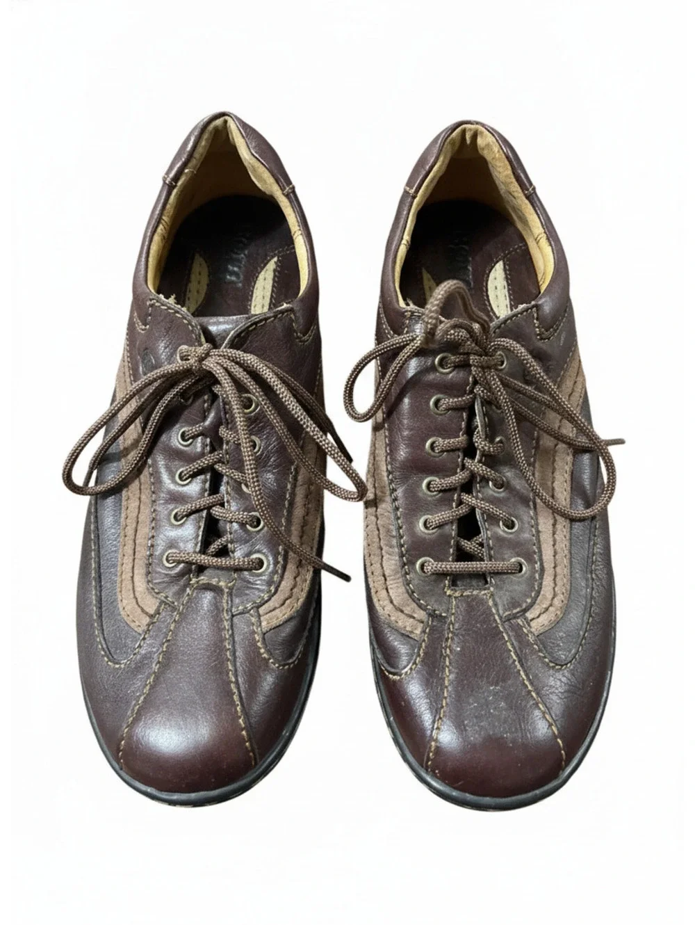 Born Men's Brown Leather Casual Sneakers